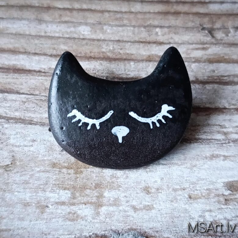 Broša "Melns Kaķis"