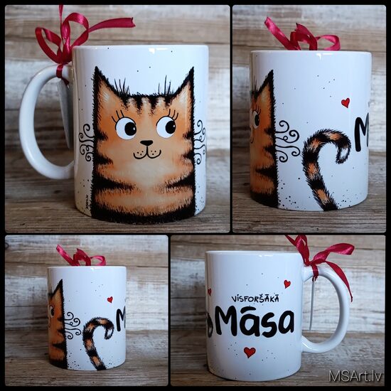 Mug for the coolest Sister with ginger cat