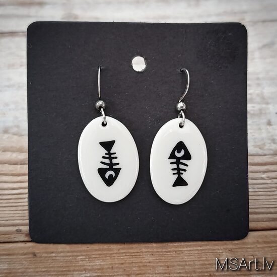 Porcelāna auskari "Asakas"