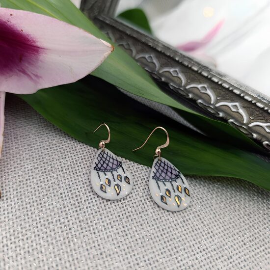 Porcelain earrings "Your Dream"