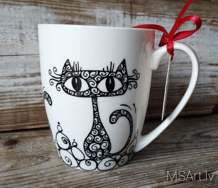 mug "Romantic cat"